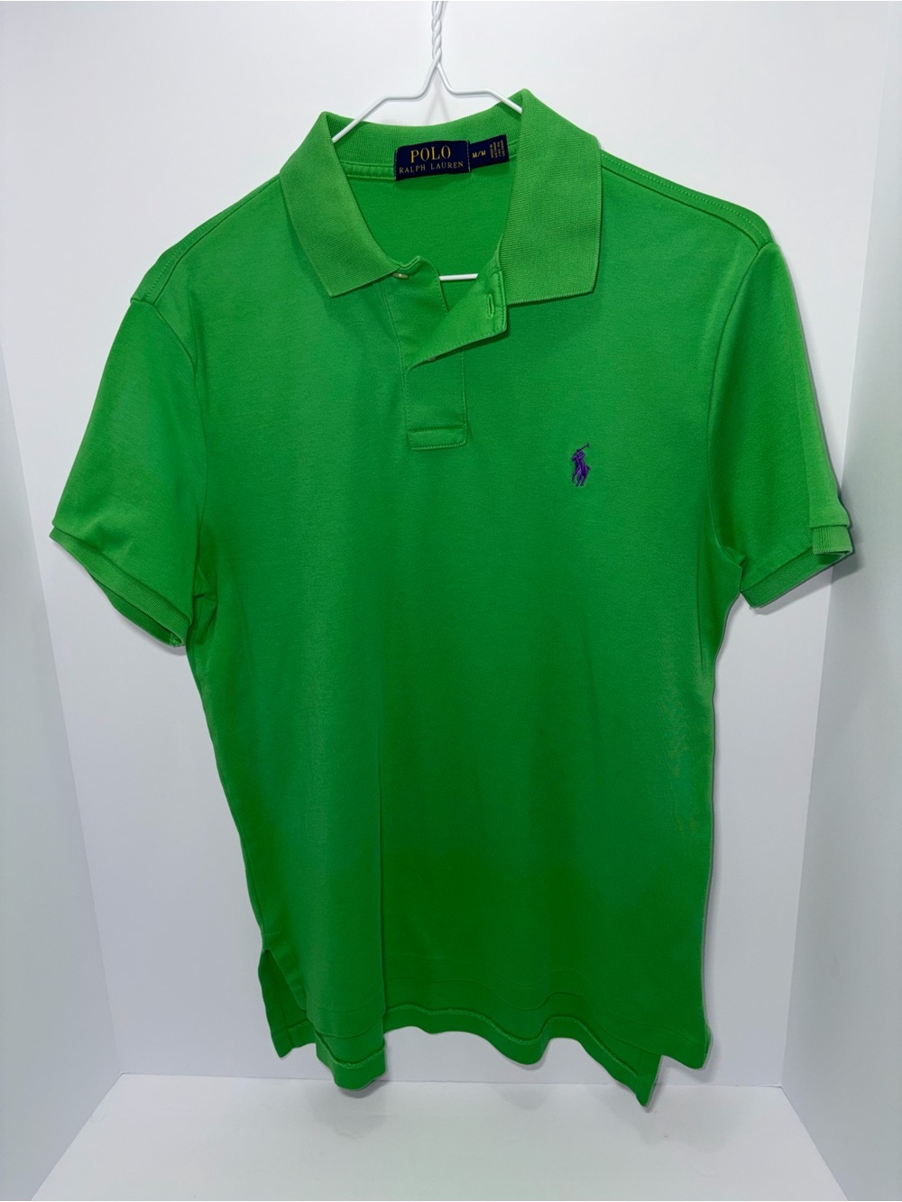 Polo by Ralph Lauren Men's Green Classic Pique Polo Size M